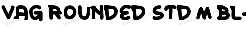 VAG ROUNDED STD M BL字体转换